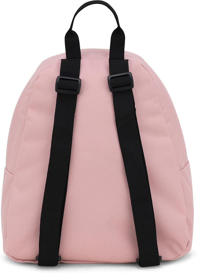 JanSport Half Pint Mini Backpack, 10.2 L - Durable Mini Bag Purse with Adjustable Shoulder Straps, Single Main Compartment, Zippered Stash Pocket, Misty Rose