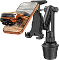 ToughTested Cup Holder Phone & Tablet Mount for Car – Heavy Duty Telescoping Boom GPS Mount for Large Smartphones & Tablets up to 12.1", Stable Base for Trucks, RVs, SUVs & Cars