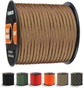 WEREWOLVES 650lb Paracord/Parachute Cord - 9 Strand Paracord Rope - 100', 200' Spools of Parachute Cord, Type III Paracord for Camping, Survival
