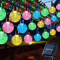 Toodour Solar String Lights Outdoor, 56ft 100 LED Globe String Light with 8 Mode, Waterproof Crystall Ball Lights Solar Patio Lights for Garden, Lawn, Patio, Gazebo, Yard, Outdoor Decor - Multicolor
