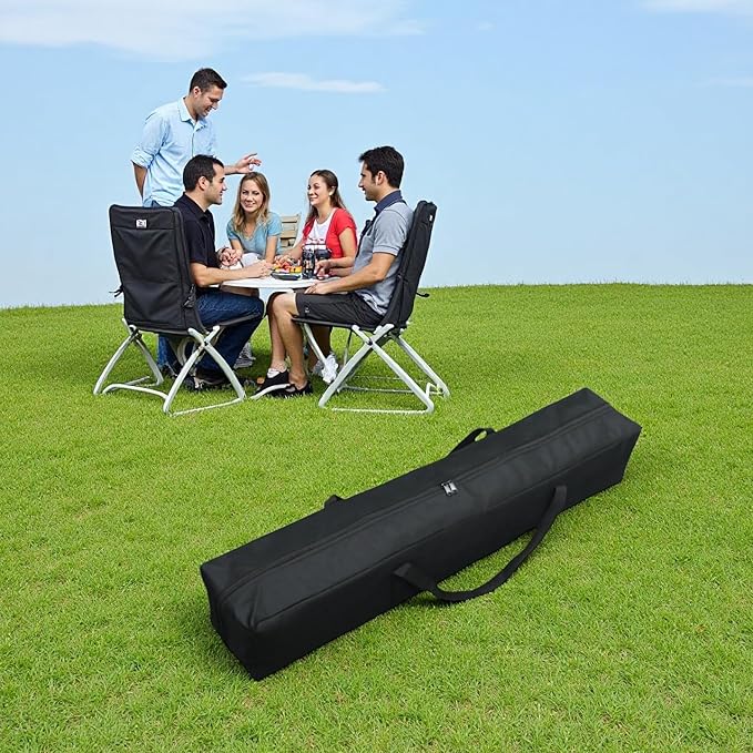 Heavy Duty Water-Resistant Grill & Tent Storage Bag - XL Organizer for BBQ Utensils, Canopy, Hammock, Roof Top Tent & Fishing Rods with MOLLE Straps (25''(L) x5.9''(W) x5.9''(H))