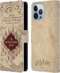 Head Case Designs Officially Licensed Harry Potter The Marauder's Map Prisoner of Azkaban II Leather Wallet Case Compatible with Apple iPhone 13 Pro Max
