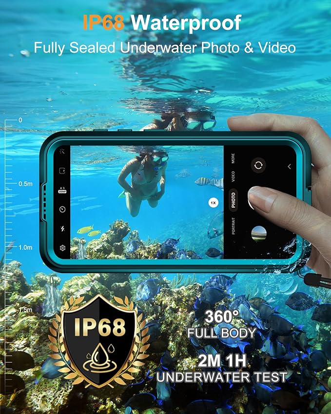 for Samsung Galaxy S25 Waterproof Case, [Fit for Magsafe] [IP68 Water Proof] [Built-in Screen Protector], Magnetic Heavy Duty Military Grade Rugged Phone Case for S 25 6.2", Teal