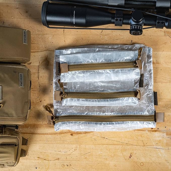 FHF Gear Ultralight Synergy Organizer Bags – Lightweight Hunting and Backpacking Storage System Made with Dyneema Composite Fabric, Small