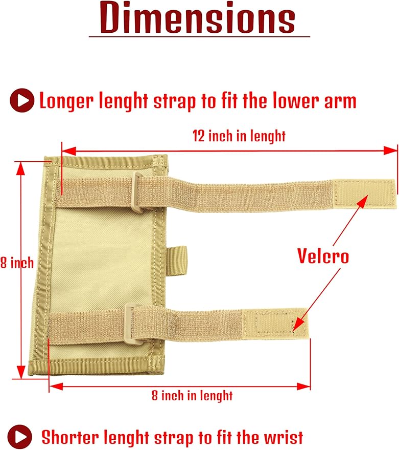 Underalert Tactical Wristband Dope Card Holder Sniper Data Book Quarterback Sleeve Wrist Coaches Football Play Wristbands Youth Flag Armband Sports Coach Playbook Adult