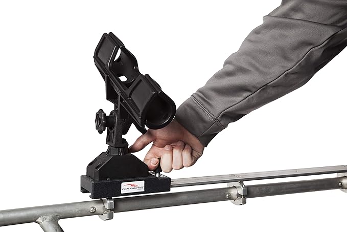 Boat Rail Sliding Block for Fishing Rod Holder | Fishing Boat Accessories | Easily Move Fishing Gear Around Your Boat - Quick Release System