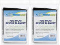 Primacare CB-6831 Emergency Mylar Thermal Foil Blanket, Lightweight and Durable Insulation Mylar Material, Perfect for Outdoors, Hiking, Survival, First Aid, 62" x 82" (Pack of 2)
