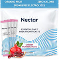 Nectar Hydration Packets - Electrolytes Powder - No Sugar or Calories - Organic Fruit Liquid Daily IV Electrolytes Powder for Dehydration Relief and Rehydration (Cherry Pom 30 Pack) Packaging may vary