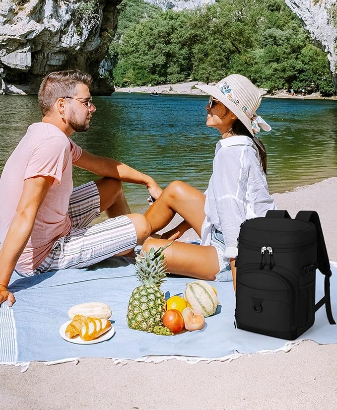 Cooler Backpack, 22L Waterproof Soft Backpack Coolers Leak Proof Beach Backpack Insulated Picnic Lunch Bag for Fishing Camping,Beach,Hiking,Travel