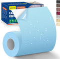 Self-Adhesive Canvas Repair Tape, 4" x 80" Waterproof Canvas Repair Patch, Fabric Patch Repairs Kit for Furniture, Tents, Sunbrellas, Boat Covers Awnings, Couches, Clothes, Bags Light Blue