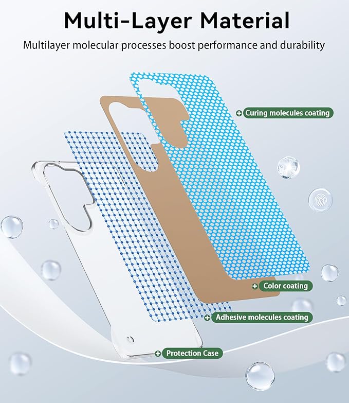 GRECAZO Slim Borderless for Samsung Galaxy S26 Plus Phone Case 6.7"(2026) Ultra-Thin Lightweight Frameless Matte Hard PC Cover Case with Pull Ring Minimalist Non Slip Rope-Mocha
