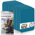Cahomo 7.9x3.9 inch 12 PCS Nylon Repair Patch Nylon Repair Tape Self Adhesive Fabric Tapes Outdoor Camping Gear Fabric kit for Tent, Umbrella, Down Jackets, Sleeping Bag, Knapsack（Sky Blue）