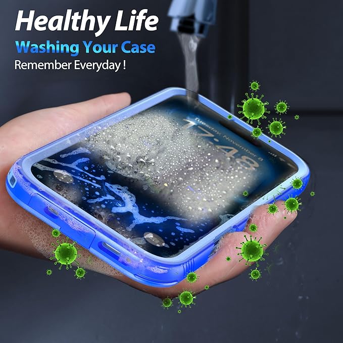 SPORTLINK for iPhone 16 Plus Case - IP68 Waterproof Military Protective Full Body Heavy Duty Shockproof 360 Sealed Dustproof with Camera Screen Protector Cover for i Phone 16 Plus 6.7" Blue