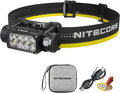 Nitecore HC65 UHE Headlamp, 2000 Lumen Max Heavy Duty Metal, USB-C Rechargeable with White, Red, and Reading Lights for Camping, Hiking, Hunting, and Industrial Works (Black)
