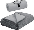 Tirrinia Large Waterproof Outdoor Blanket, Soft Warm Windproof Stadium Blanket with Sherpa Fleece and Foldable for Outdoor Sport, Baseball, Football, Beach, Concerts, Car