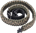 VVAAGG Two-Point Paracord Rifle Sling with Swivels, Non-Slip Gun Sling with Adjustable Length Strap