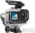 FitStill 60M/196FT Waterproof Case for DJI OSMO Action 6, Dual Cold Shoe Design Thickened Sealing Ring, Optical Glass Lens, djiI Action 6 Protective Accessories