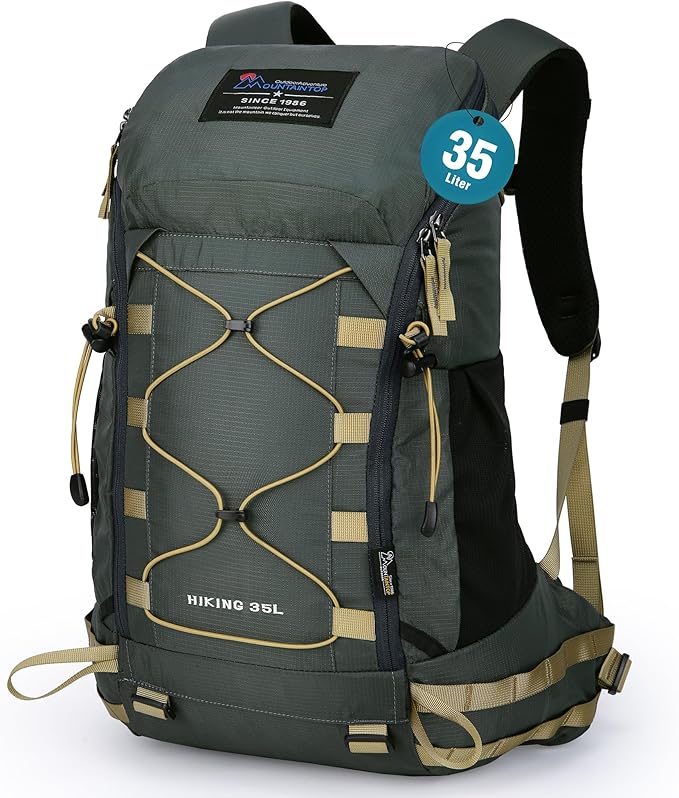 MOUNTAINTOP Hiking Backpack 35L Travel Backpack Lightweight Daypack for Men&Women Outdoor Camping
