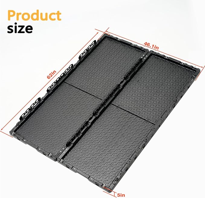 Heavy-Duty Dual-Wall Sliding Truck Bed Cargo Tray with Wheels, Truck Bed Slide-Out Truck Bed Cargo Tray for Long Beds, Truck Bed Organizer Tray, Fits Most Full-Size Pickups