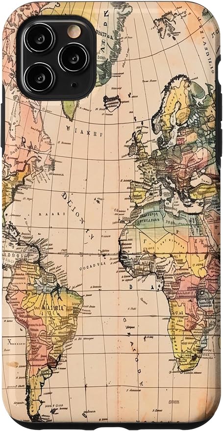 World Map ,Old Map of the World Case for iPhone 11 Pro Max