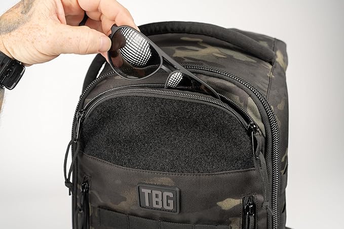 Tactical Baby Gear Daypack Tactical Diaper Bag Backpack for Dads - MOLLE compatible, Built-in Changing Mat, Stroller Straps (Multicam Black 4th Gen)