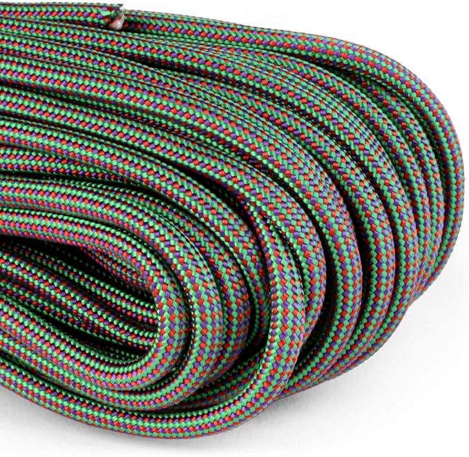 Atwood Rope MFG Color Changing 550 Paracord 100 Feet 7-Strand Core Nylon Parachute Cord Outside Survival Gear Made in USA | Lanyards, Bracelets, Handle Wraps, Keychain
