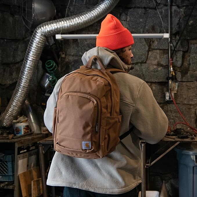 Carhartt 25L Classic Laptop Daypack, Durable Water-Resistant Pack with Laptop Sleeve, Contains PFAS, Black