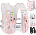 BECOJADDE Running Vest Hydration Backpack for Men Women, 5L Lightweight Running Backpack Hydration Pack for Marathon, Trail, Cycling, Hiking, Jogging