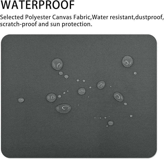 Gheeidau Canvas Repair Patch 9×11 Inch 3Pcs Waterproof Self-Adhesive Fabric Repair Patch for Tents,Boat Cover,Pop Up Canopy,Patio,Bags,Car Seats,Sofas,Furniture Cover(Dark Grey)