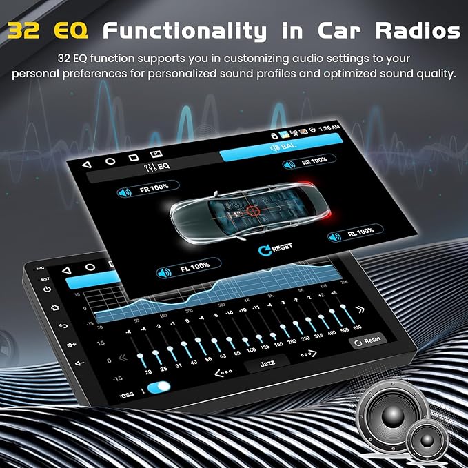 5Ghz WiFi 4G+64G Android 15 Radio for Jeep Compass Patriot 2010-2016 Car Stereo with Wireless Carplay Android Auto,5.0 Bluetooth,Build-in EQ,10inch IPS Touchscreen,GPS,FM/RDS SWC AHD Backup Camera MIC