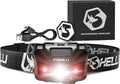 Foxelli USB‑C Rechargeable LED Headlamp – Ultra‑Light 2.4 oz & Bright 180 Lumens – Red/White Light, 5 Modes, IPX5 Waterproof, 40 h Runtime for Trail Running, Camping, Hiking