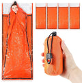 4 Pack Emergency Bivy Sack Bivy Bag - Emergency Sleeping Bags Survival Sleeping Bag Bivvy Sack Waterproof Lightweight Foil Military Patriot Compact Gear Blanket Thermal Escape Camping