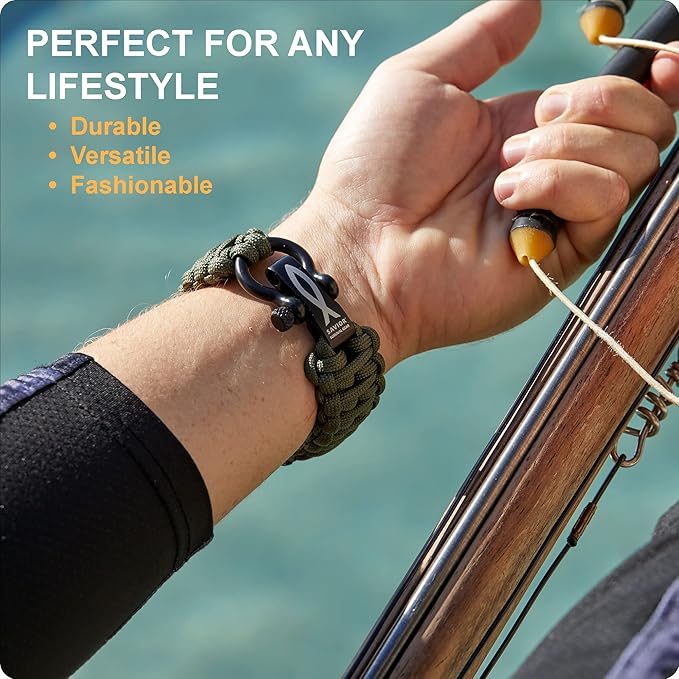 Savior Survival Gear Paracord Watch Band, Compatible with Apple Watch Band 49mm 46mm 45mm 44mm 42mm, iWatch Band Series Ultra 10 9 8 7 6 5 4 3 2 1 SE, Adjustable strap for men ( Digital Camo, X-Large)