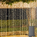Solhice LED Curtain Lights Outdoor 30ft x10ft, 720 LED Plug in Hanging String Lights Indoor, Twinkle Light Backdrop for Outside Wedding Bedroom Décor, Warm White (Not Connectable)