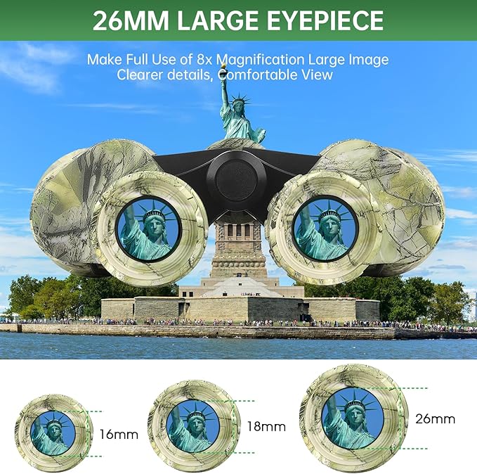 20x50 High Powered Binoculars for Adults, Waterproof Binoculars with Low Light Vision for Bird Watching Hunting Camping Travel Cruise Hiking Sports Stargazing, Unique Gifts for Men