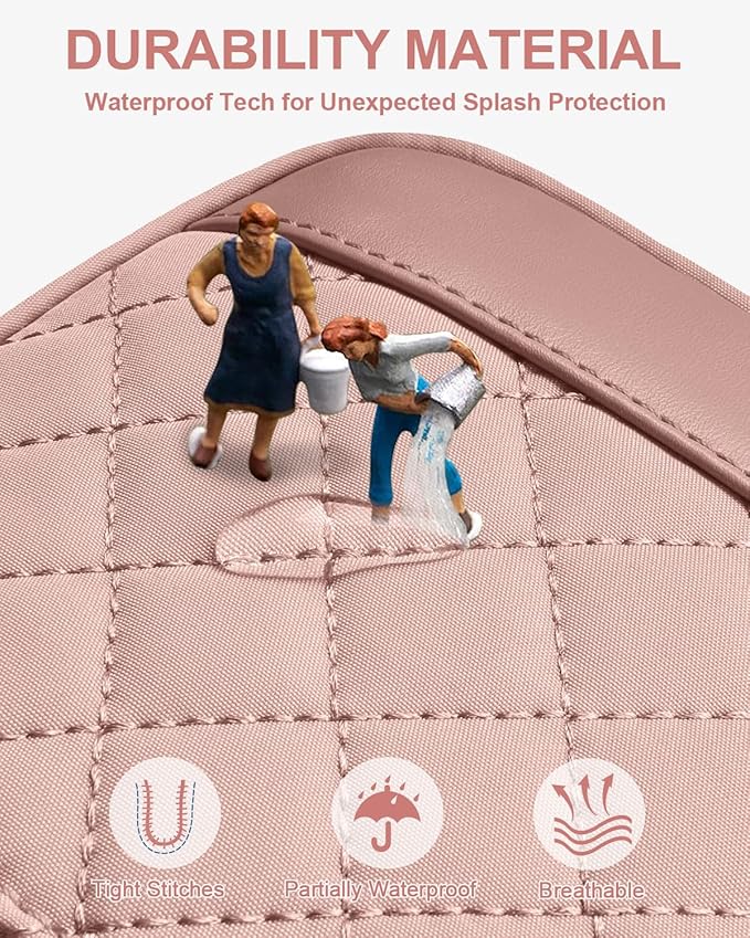 Capolo Sling Bag for Women Men Waterproof Crossbody Bags for Women Trendy Casual Fanny Pack with Convertible Shoulder Strap Chest Bag for Travel Hiking(Pink, Large)