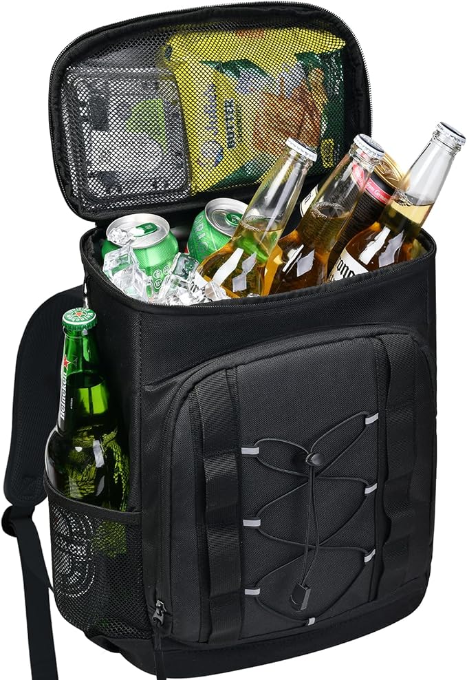 33 Cans Insulated Backpack Cooler - Leakproof Waterproof Lightweight Soft Coolers Bag for Camping Picnic Hiking Beach and Lunchbox Backpacks Bags-Leak Proof Ice Chest Back Pack