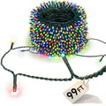 LitHome 99FT 300 LED String Lights Outdoor Indoor, 8 Modes Waterproof Christmas String Lights with Timer & Memory Function, Outdoor Christmas Lights Green Wire for Xmas Tree Party Garden, Multicolor