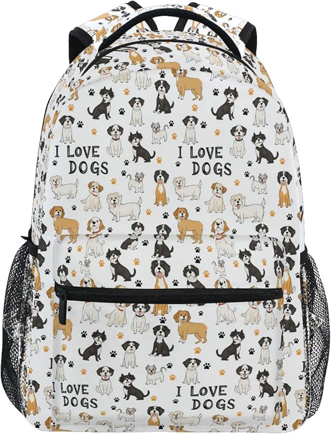 Wamika Bernese Mountain Dog Kids Backpack Cute Puppy Paw School Backpack Boy Girl Preschool Book Bag