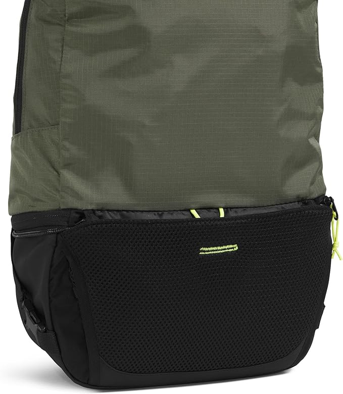 The North Face Borealis Convertible Pack - Commuter Laptop Backpack, Removable Lumbar Pack, Water Repellent Finish, New Taupe Green/TNF Black/Fizz Lime, One Size