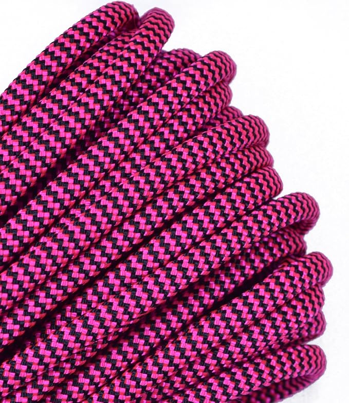 BORED? PARACORD! 550 lb Paracord – Ideal for Crafting, DIY Projects, Camping, Military & Active Outdoors – 300+ Colors – Tactical Parachute Cord Type III – Strong - Flamingo 50 Feet