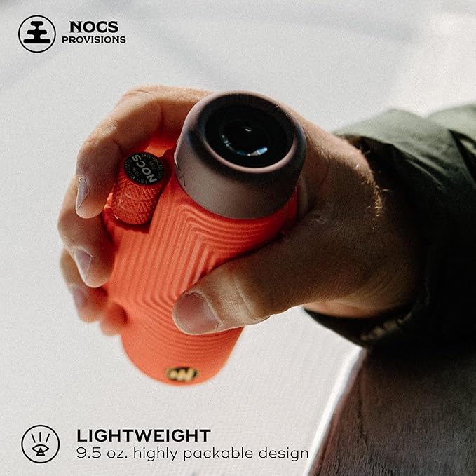 Nocs Provisions Zoom Tube 8x32 Monocular, 8X Magnification Telescope, Bak4 Prism, Wide Field of View for Bird Watching, Backpacking & Wildlife Viewing - Twilight Haze Blue LTD