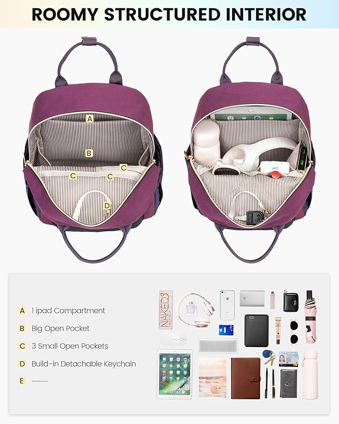 LOVEVOOK Mini Backpack Purse for Women Cute Small Backpack, Light Weight Fashion Daypack for Work Travel Daily Backpack
