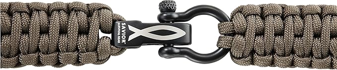Savior Survival Gear Paracord Watch Band - Compatible with Apple Watch Band 49mm 46mm 45mm 44mm 42mm, iWatch Band Series Ultra 10 9 8 7 6 5 4 3 2 1 SE, Adjustable strap for men (Gunmetal Gray, Large)