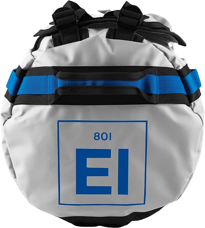 Element Equipment Trailhead Duffel Bag Shoulder Straps Waterproof Light Grey/Blue Large