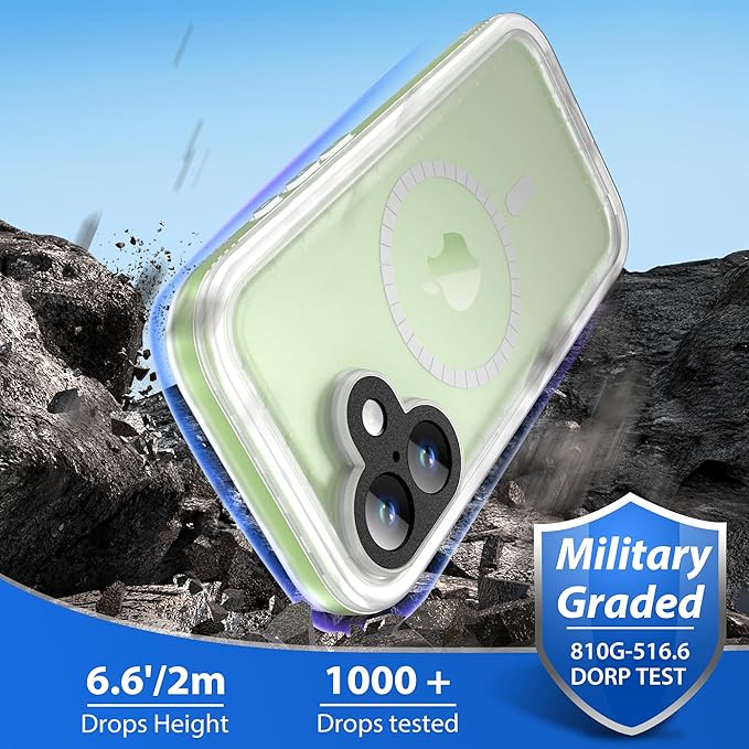 SPORTLINK for iPhone 17 Case - IP68 Waterproof Military Protective Full Body Heavy Duty Shockproof 360 Sealed Dustproof with Camera Screen Protector Phone Cover for iPhone 17 6.3" Mag/Frosted Clear