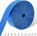 Vinyl Straps for Patio Chair Repair Kit 2'' Wide 10 Ft Long Replacement Straps + 10 Free Rivets for Outdoor Lawn Furniture Chaise Lounge Repair (Blue)