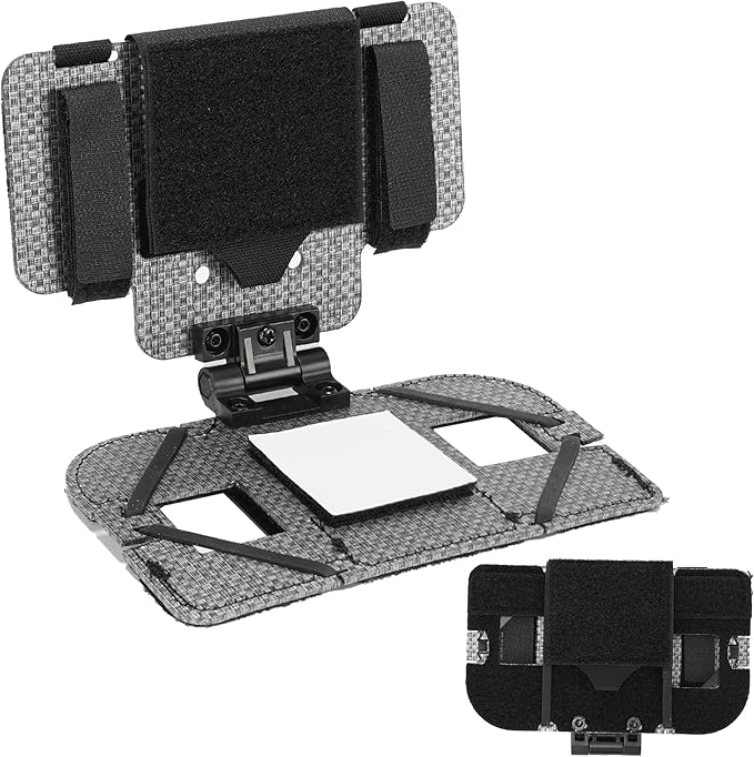 Outdoor Molle Phone Carrier, Lightweight Foldable Navigation Board with Wide Angle Phone Holder, Chest Rig Hovering Mount for Multi-Functional Vests