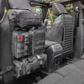 MAIKER 2pcs Tactical Seat Back Molle Panel Compatible with 2021-2025 Ford Bronco, Tactical Rigid Molle Aluminum Insert Panel with 4 Storage Bags and 10 Fastening Tape