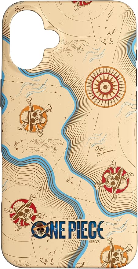 One Piece Map Officially Licensed Case for iPhone 16 Plus